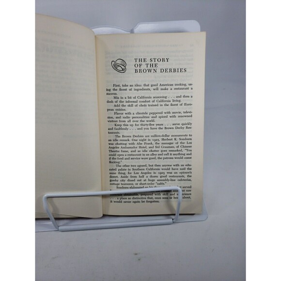 The Brown Derby Cookbook Leonard Louis Levinson 1962 Paperback VTG Collectible - Picture 10 of 16